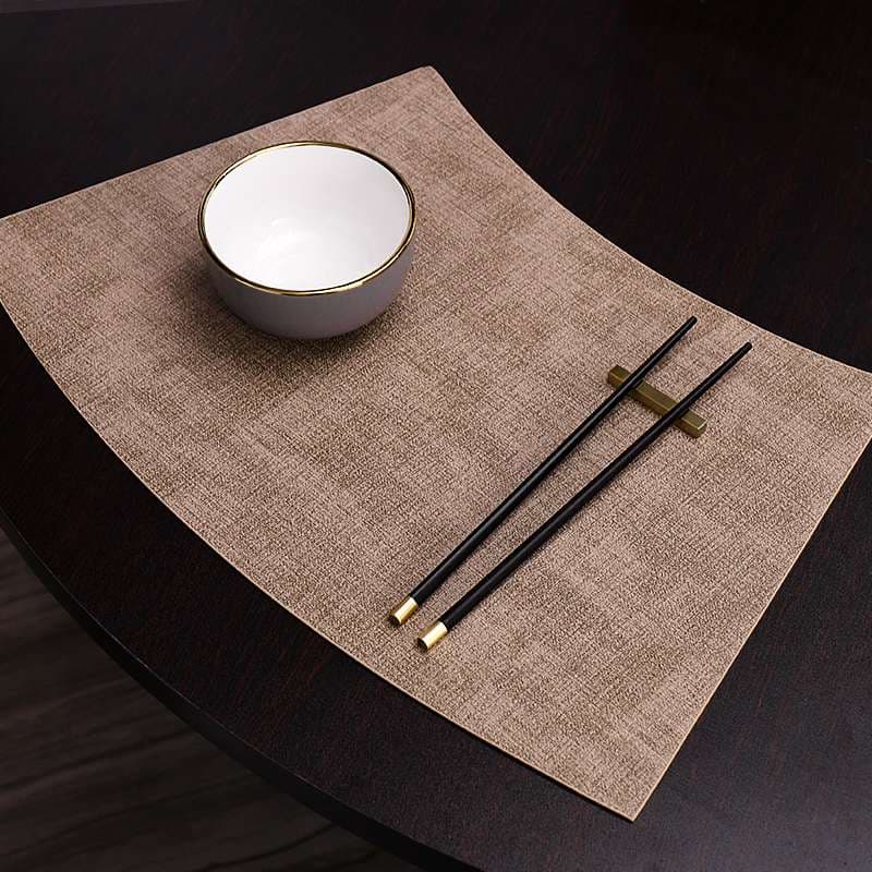 ランチョンマット エレガント防水・布感合皮・食卓マット