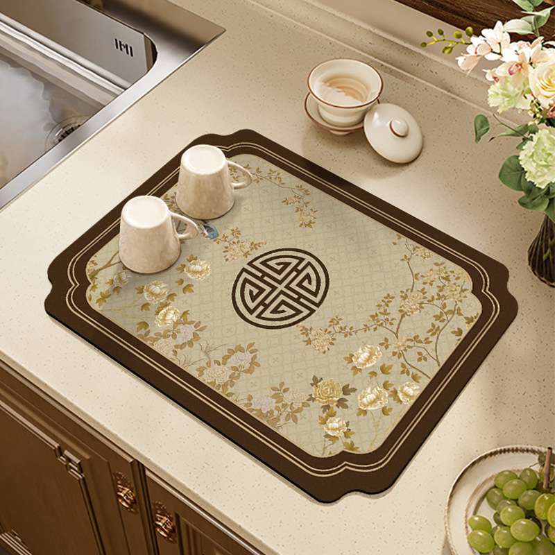 ～吸水性抜群～和風花鳥絵巻・【瞬間お部屋の垢抜け】・ランチョンマット 【ポリエステル製】