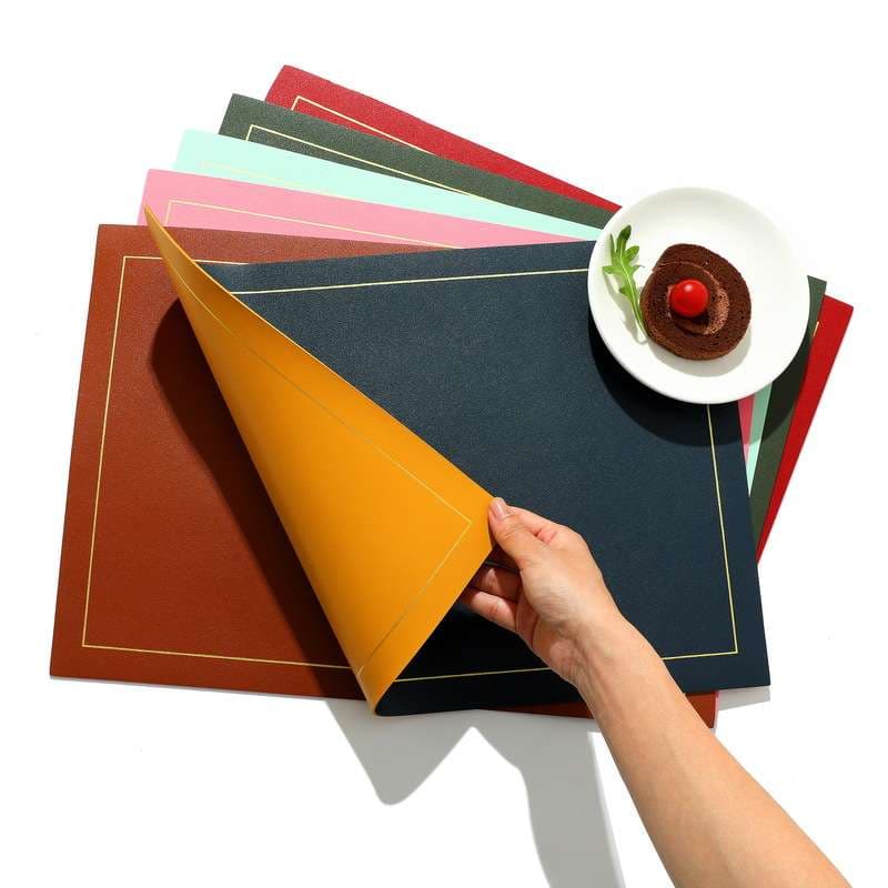 モダンカラー 合皮製・ランチョンマット