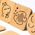 ランチョンマット 木製アニマル柄ポットマットシリーズ【小さなニモ】