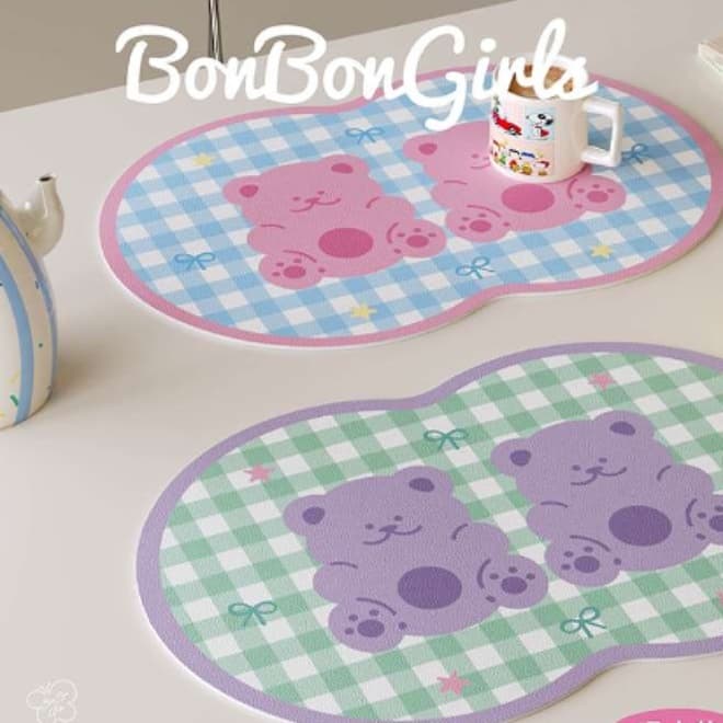 ～大人気bonbongirlsシリーズ～ くまさんランチョンマット