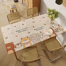 ランチョンマット 北欧風防水テーブルマット 【動物はみんなチーム友達】