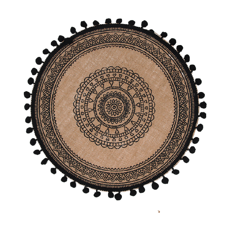 ～お部屋に個性を～ 民族風フリンジ付きランチョンマット