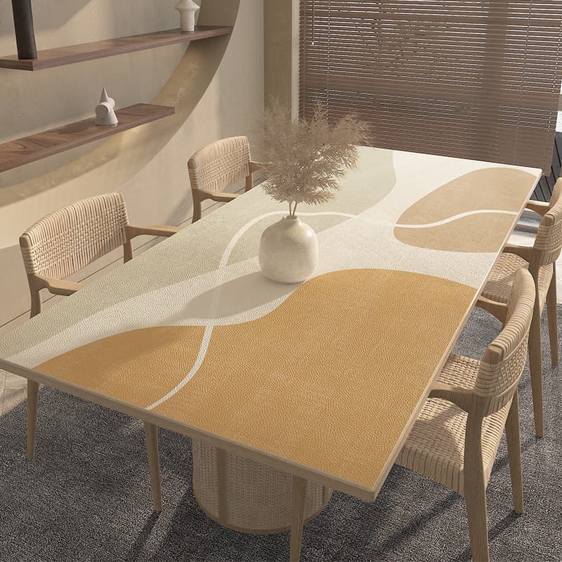 ランチョンマット 北欧風フラワーモチーフテーブルマット 【PVC製】