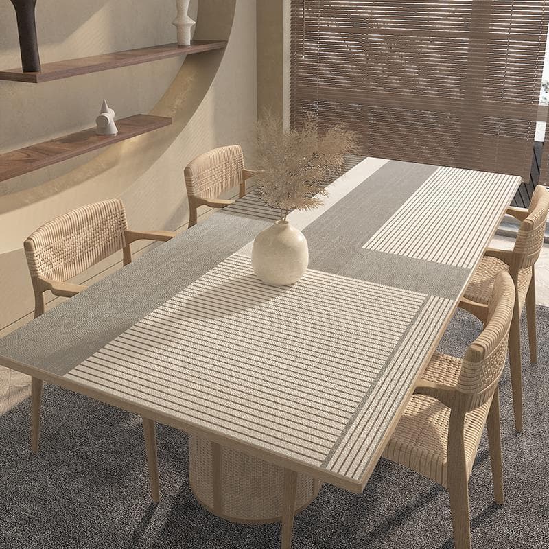 ランチョンマット 北欧風フラワーモチーフテーブルマット 【PVC製】