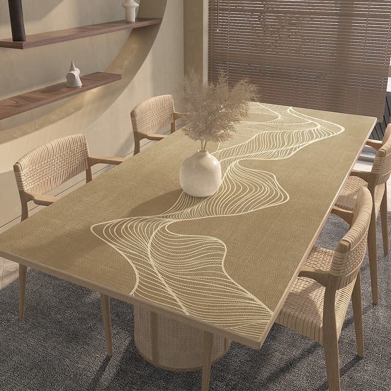 ランチョンマット 北欧風フラワーモチーフテーブルマット 【PVC製】