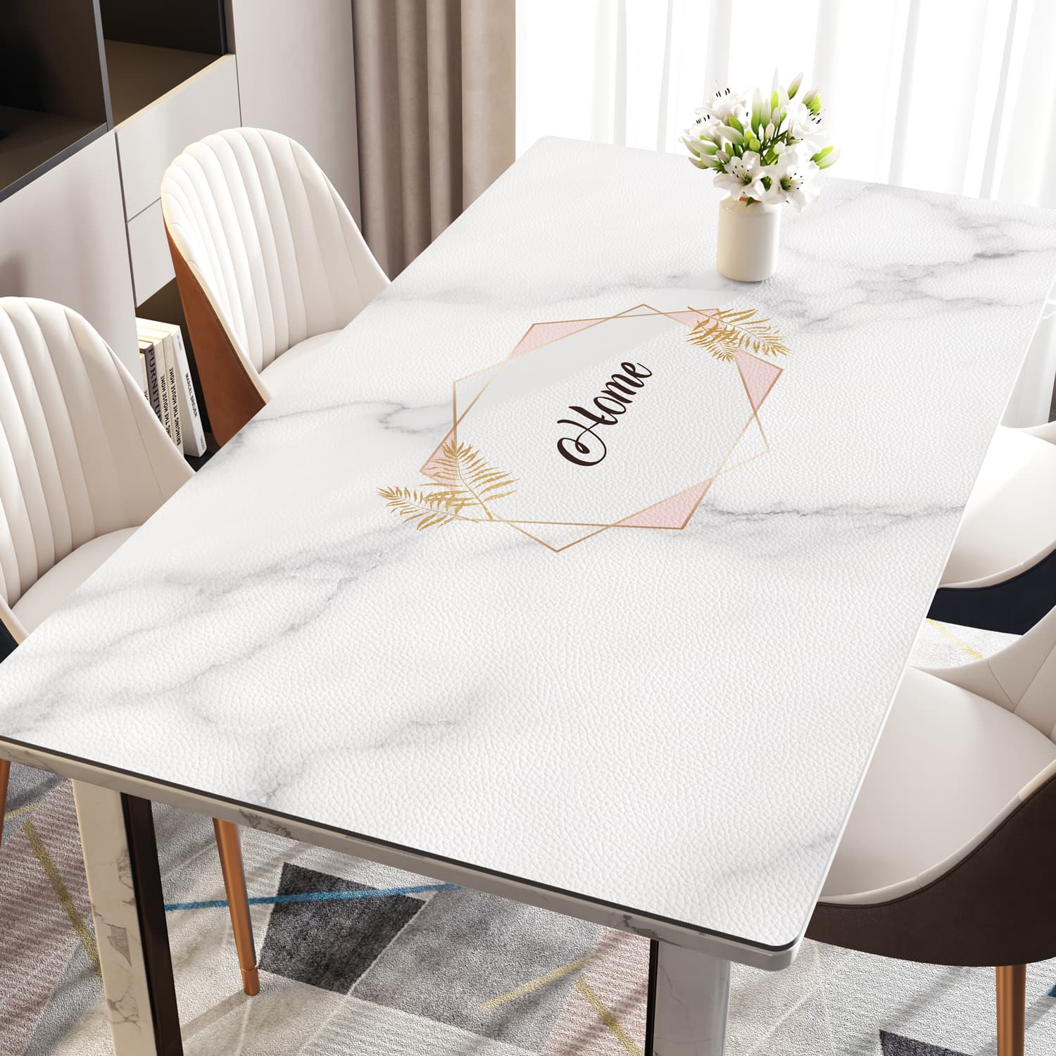 ランチョンマット 防水フローラルデザイン テーブルマット