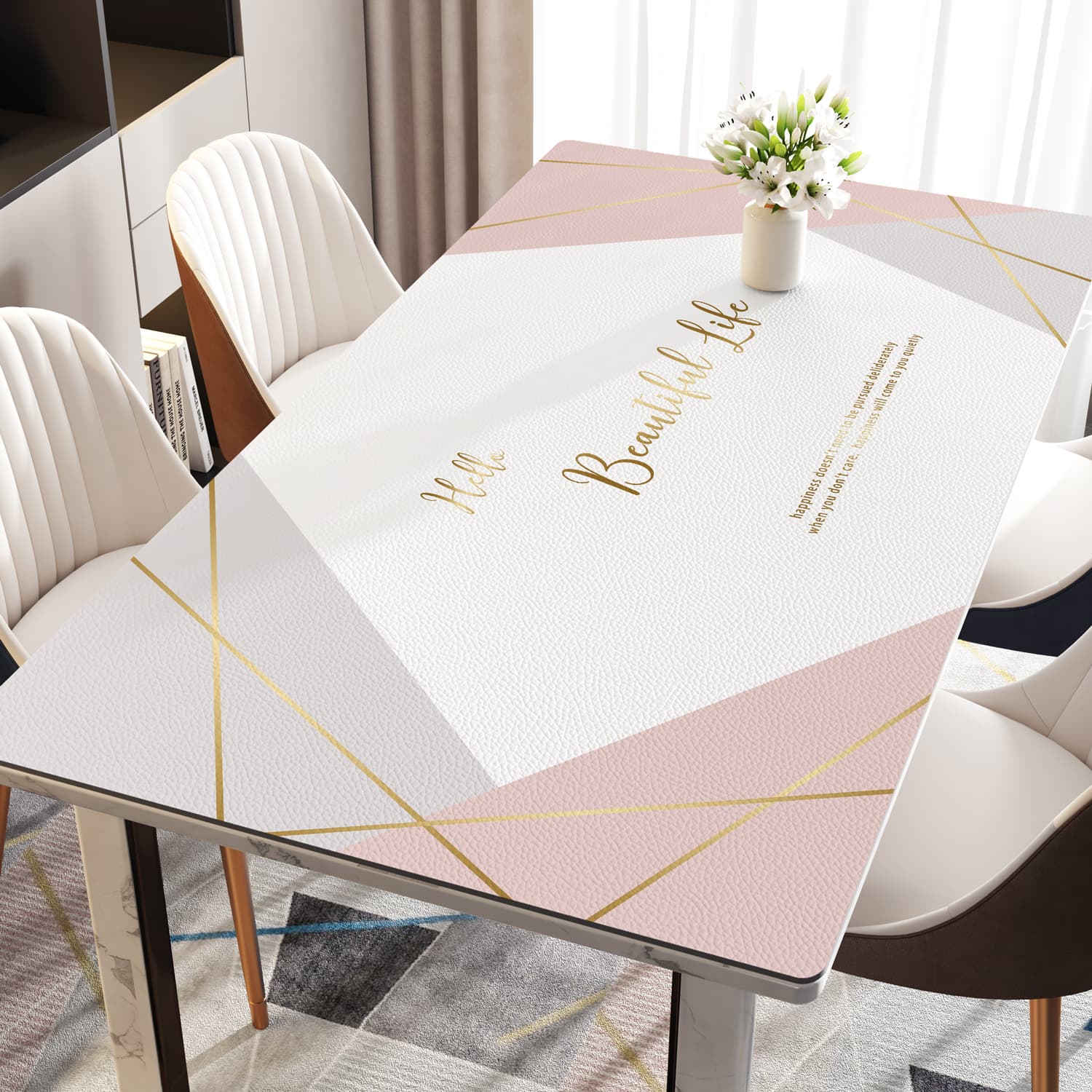 ランチョンマット 防水フローラルデザイン テーブルマット