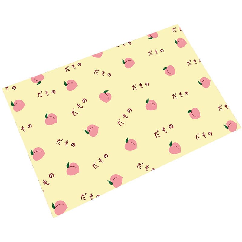 季節のフルーツ柄 PVC製 ランチョンマット【ピーチ】