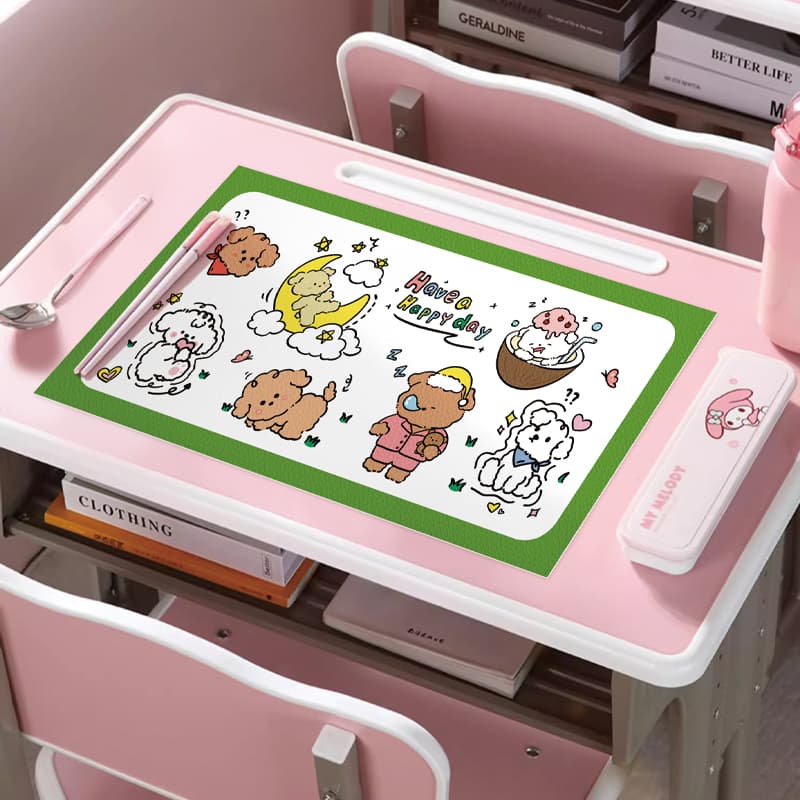 子供用抗菌ランチョンマット 【トイプードルさんたち】