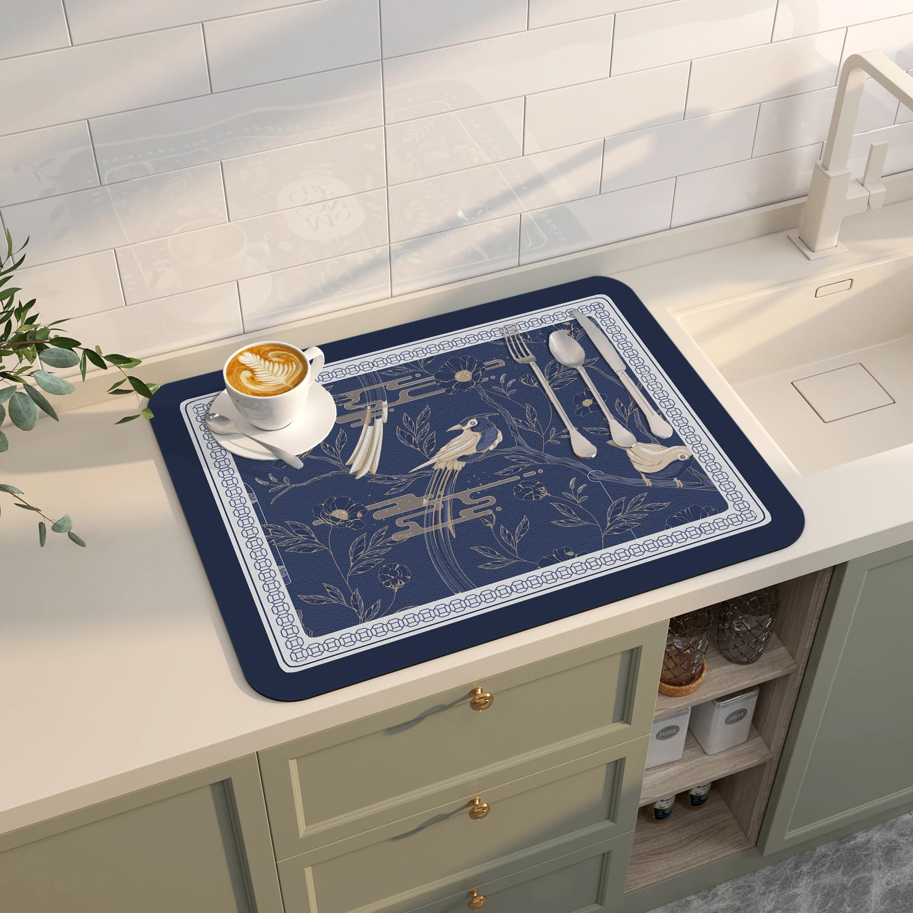 秋の夕暮れに映えるランチョンマットシリーズ【ブルーバード】