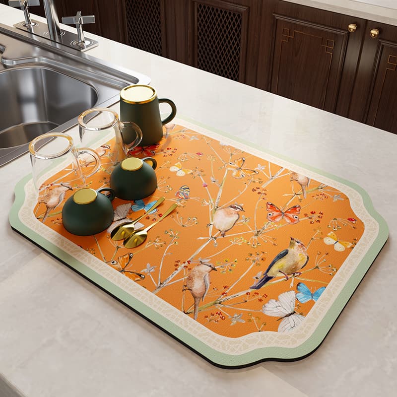 花鳥風月シリーズ 【オレンジに浮かぶ、蝶々とつばめ】