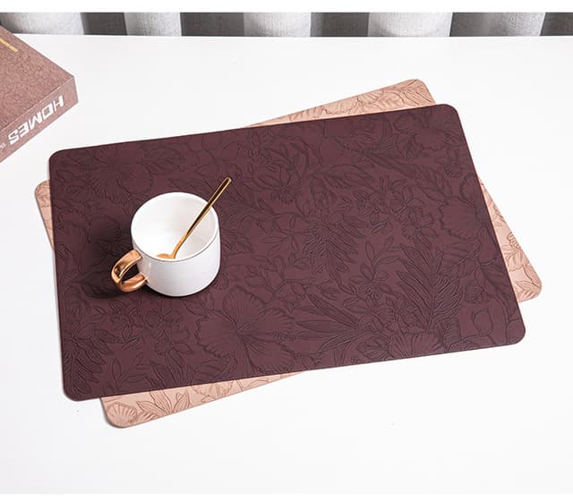 ～当サイト最安値帯～ ～女性暮らしを豊かに～ 花柄エンボス加工ランチョンマット