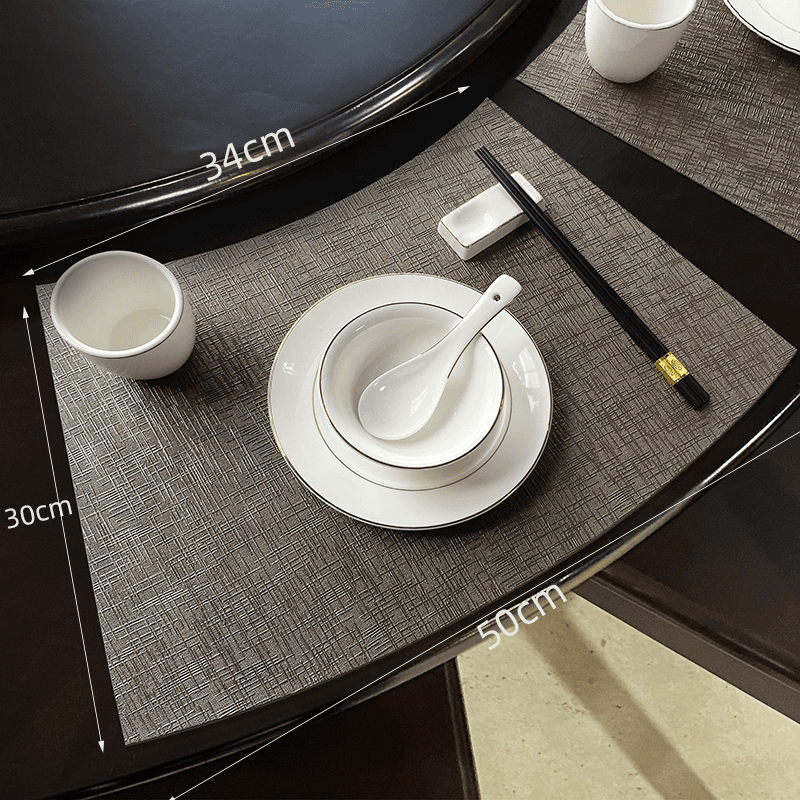 ランチョンマット エレガント防水・布感合皮・食卓マット