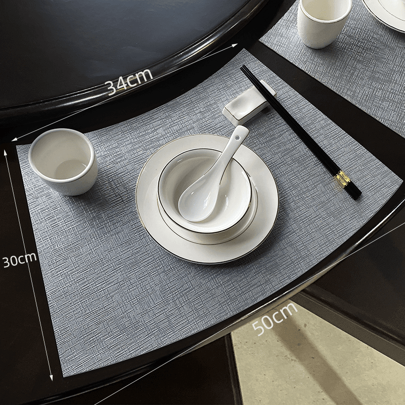 ランチョンマット エレガント防水・布感合皮・食卓マット