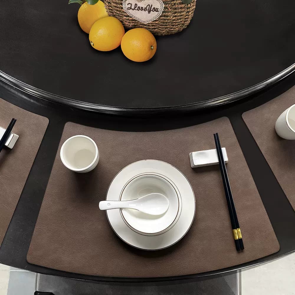 エレガント革調ランチョンマット 【ゴージャス無地】