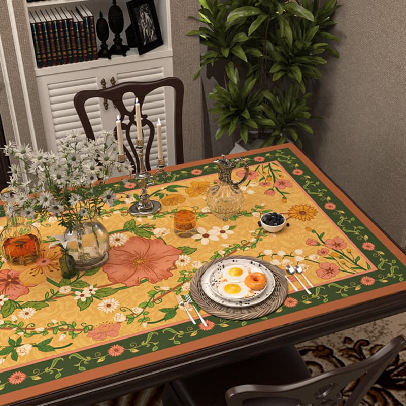 ランチョンマット フローラルガーデン シリコンテーブルマット 【ノスタルジーとともに】