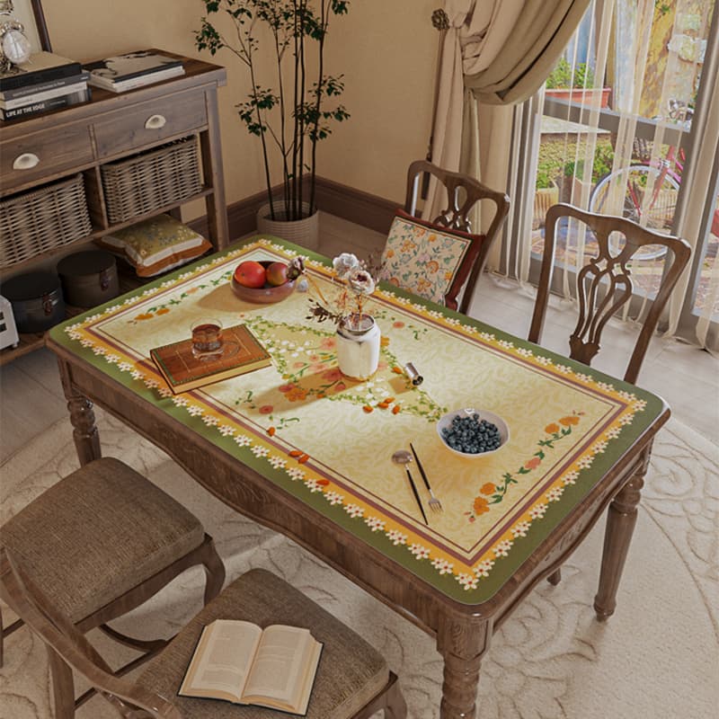 ランチョンマット フローラルガーデン シリコンテーブルマット 【ノスタルジーとともに】