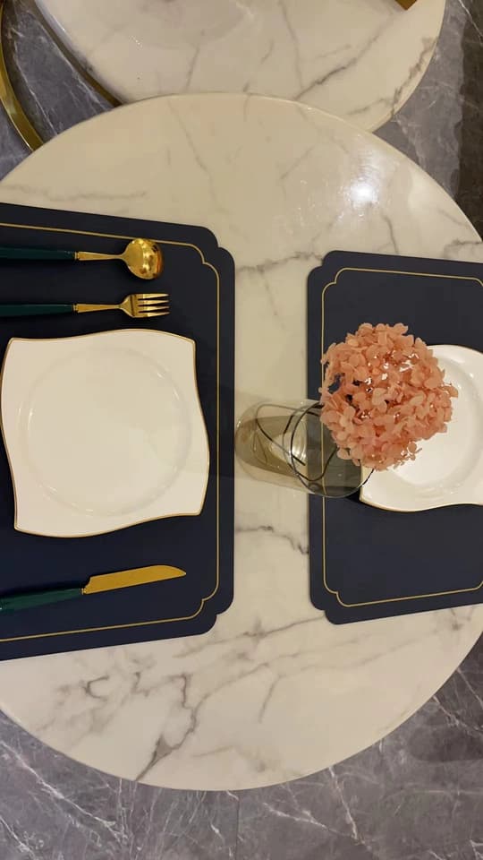 モダンカラー 合皮製・ランチョンマット