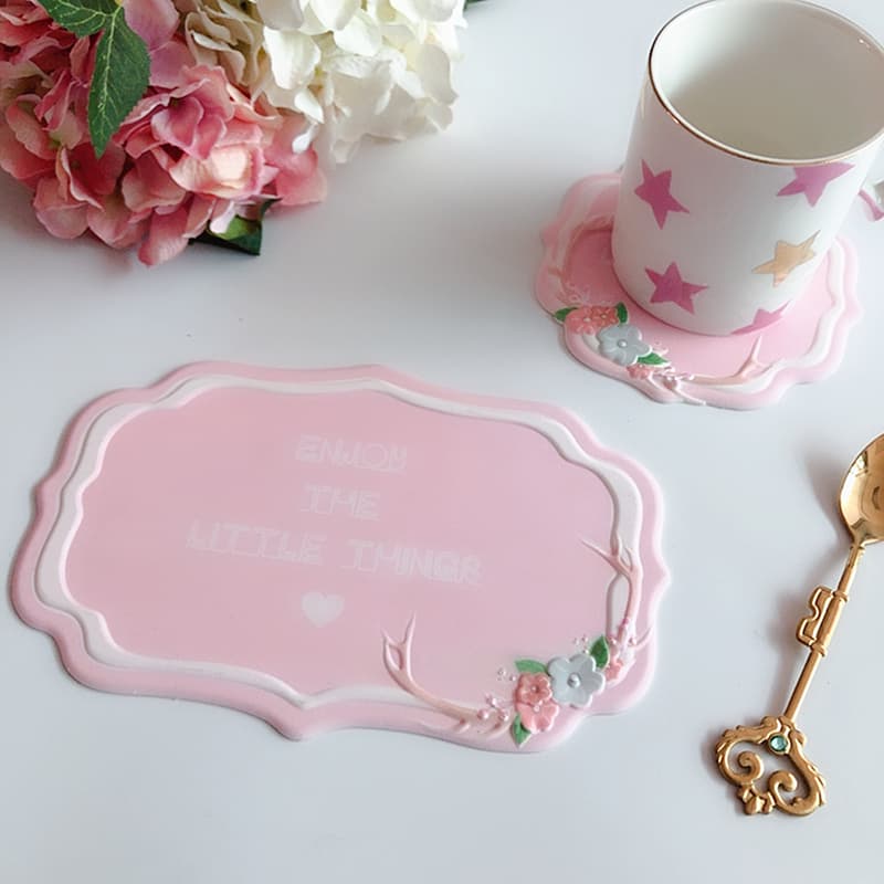 ランチョンマット 北欧風シリコンコースター アニマルデザイン　シリコン