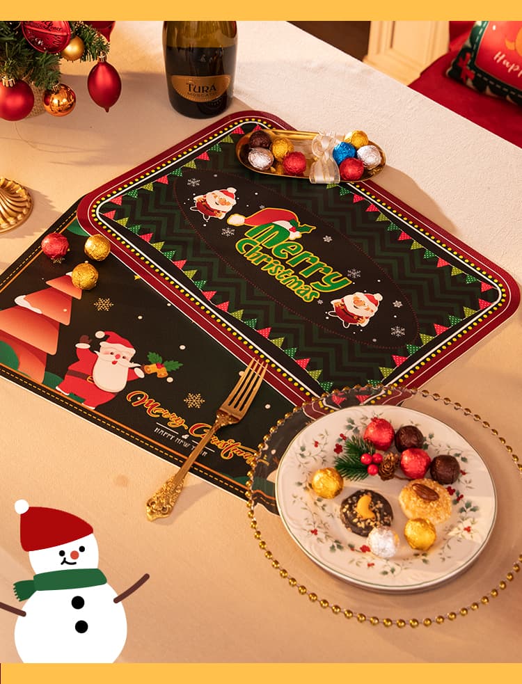 クリスマス柄耐熱ランチョンマット 【クリスマス気分を君と】