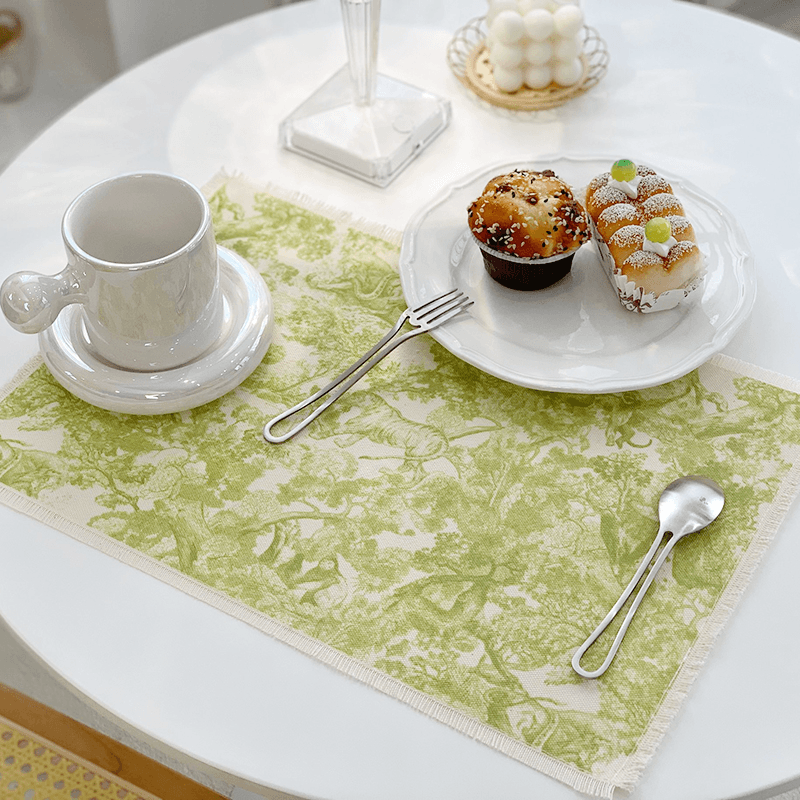 ～豪華布ランチョンマット～動物の森 ナチュラルテイストランチョンマット