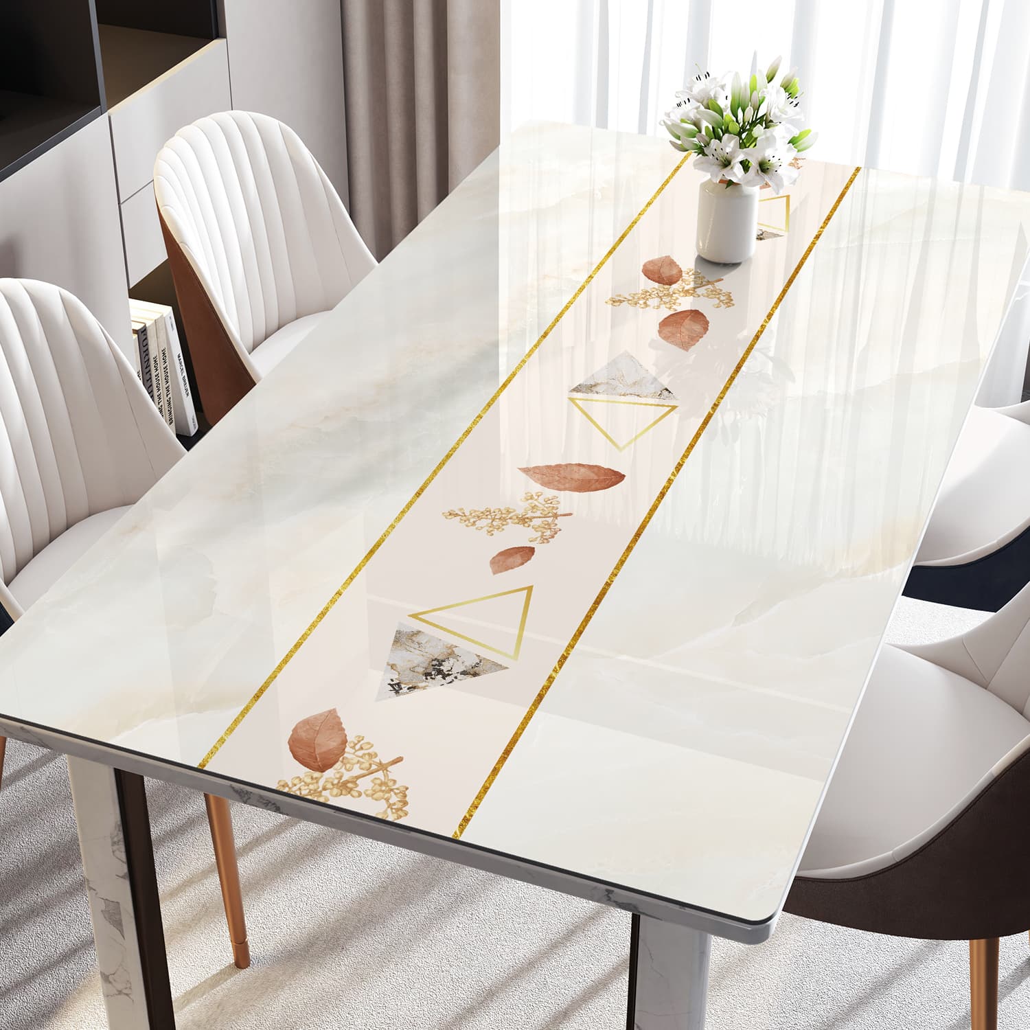 大理石調・サイズ豊富・モダンテーブルマット ～緊急セール１週間限定３００円引き～ ～ここにしかない北欧の出会いを～