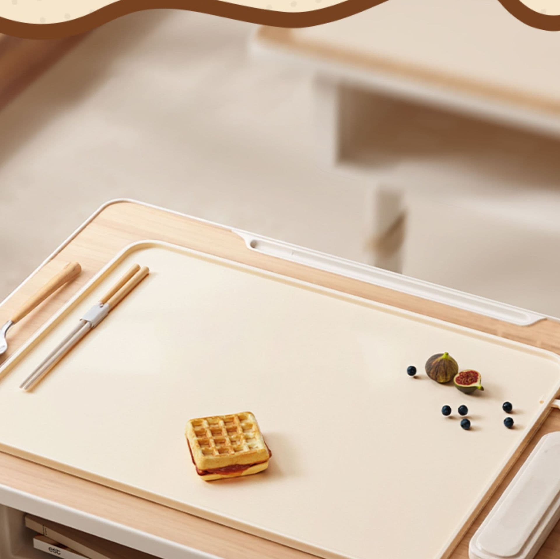 ランチョンマット シリコン製携帯用食事マット