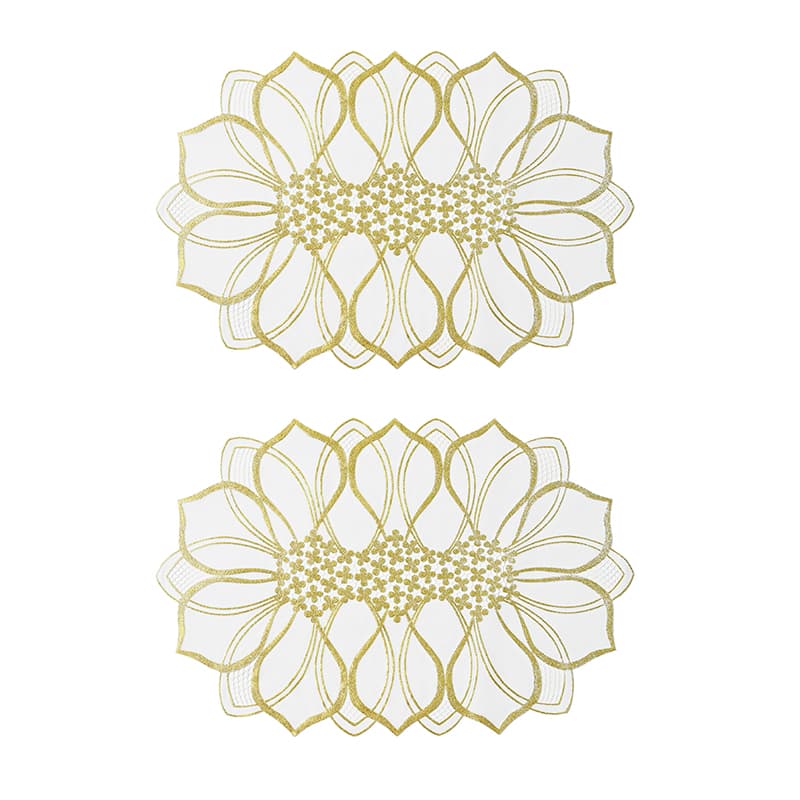 北欧風花柄ランチョンマット（同色2枚組）