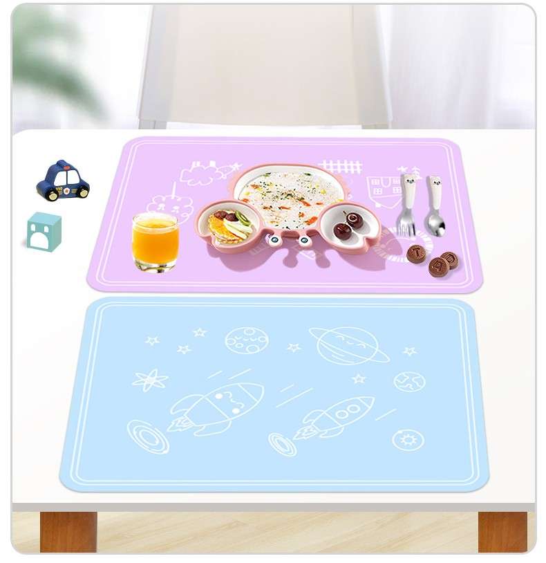 ランチョンマット 子供用・シリカゲル・食事マット　シリコン