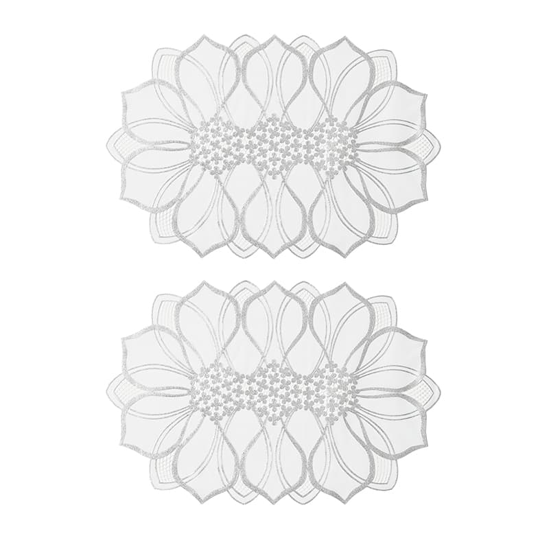 北欧風花柄ランチョンマット（同色2枚組）