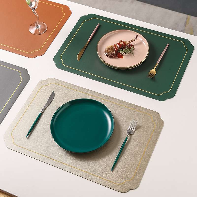 エレガントカラー レザー調シリコンランチョンマット 【スカンディナビアレザー】