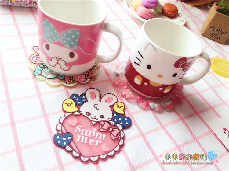 ランチョンマット カワイイ姫系ランチョンコースターセット 【シリコン】