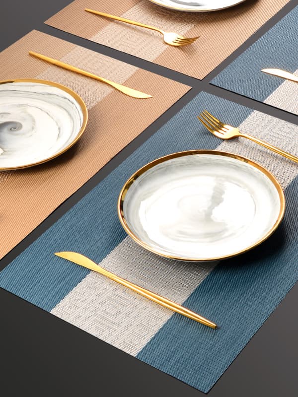 ランチョンマット 格子織り 雅 ランチョンマット