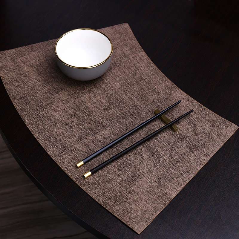 ランチョンマット エレガント防水・布感合皮・食卓マット