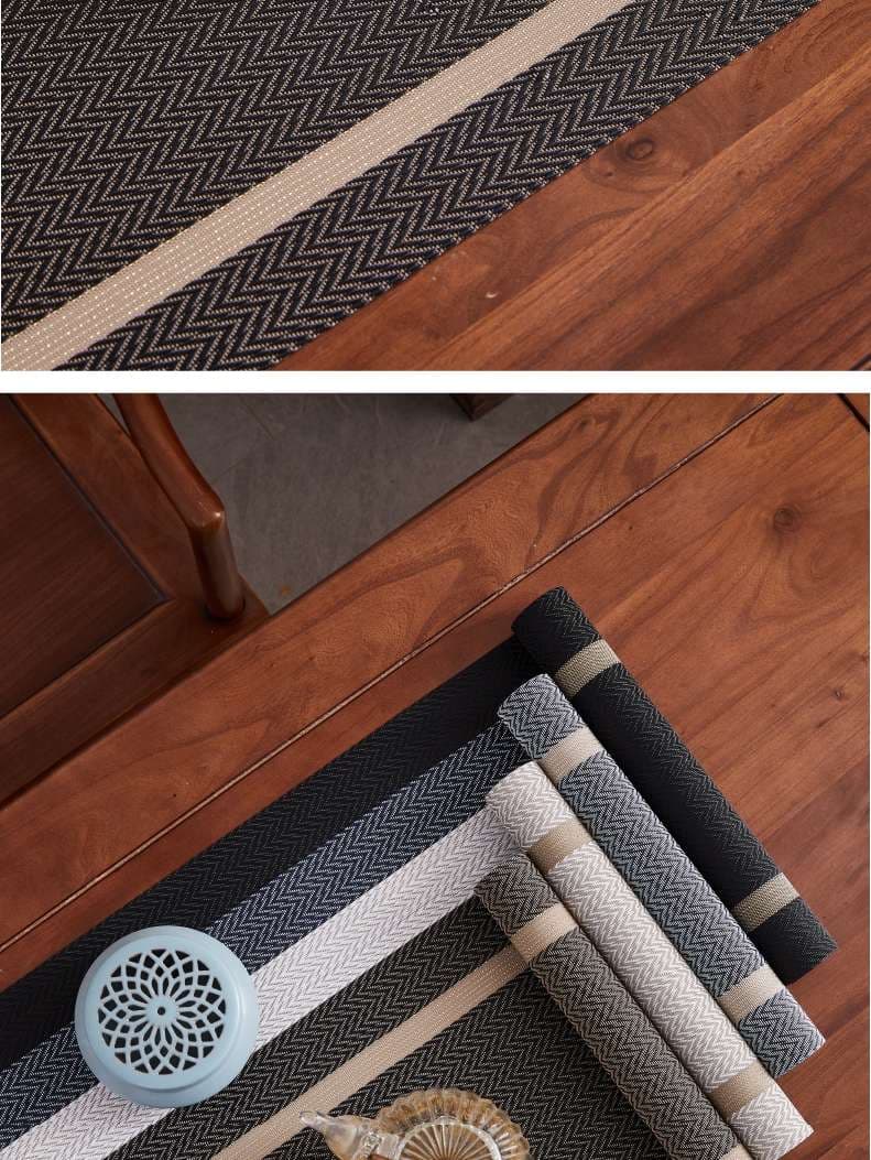 ランチョンマット 和モダン ヘリンボーン柄テーブルランナー