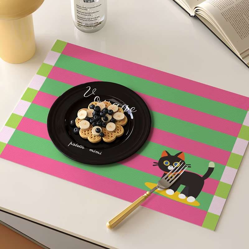 ランチョンマット カラフルキャットプレイスマット