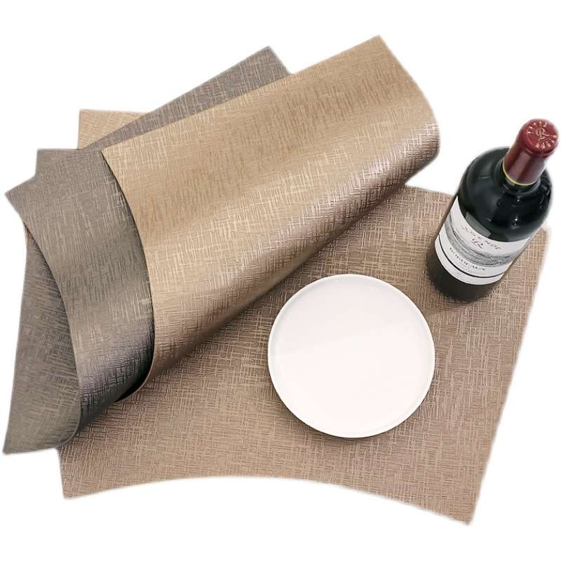 ランチョンマット エレガント防水・布感合皮・食卓マット