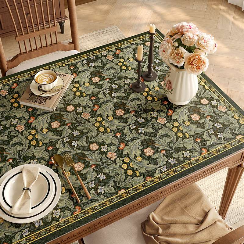 ランチョンマット 優雅な花園テーブルマット 【新緑の芽吹き】