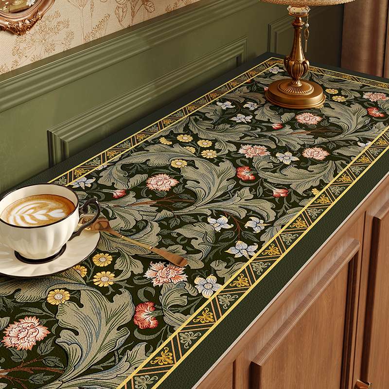 ランチョンマット エレガント花柄テーブルランナー 【咲き乱れる華】