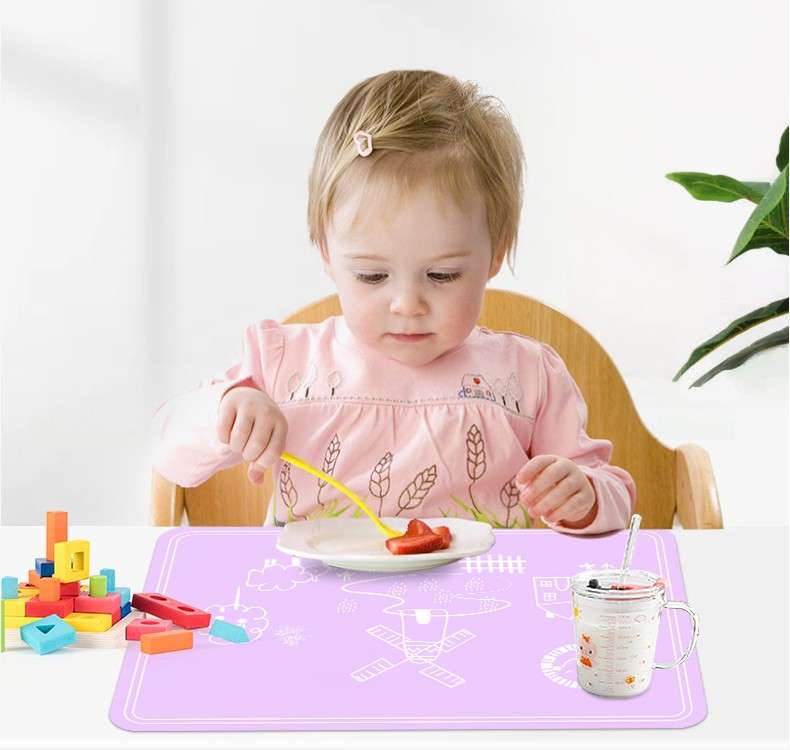 ランチョンマット 子供用・シリカゲル・食事マット　シリコン