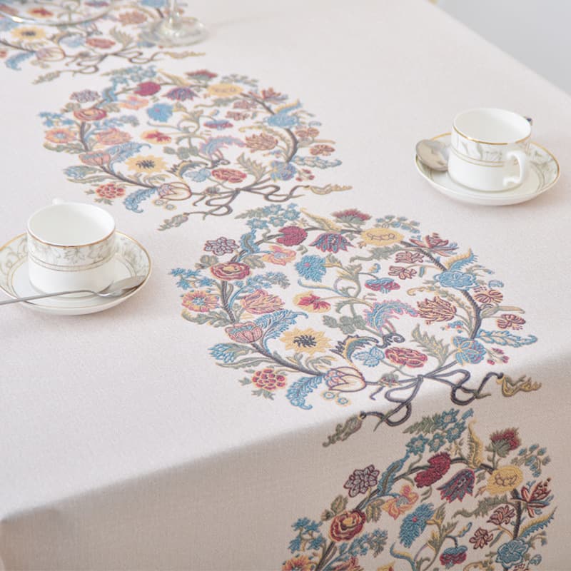 ランチョンマット 華麗刺繍テーブルランナー