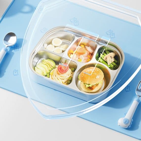 ランチョンマット うさぎ柄食事マット子ども用抗菌シリコン製