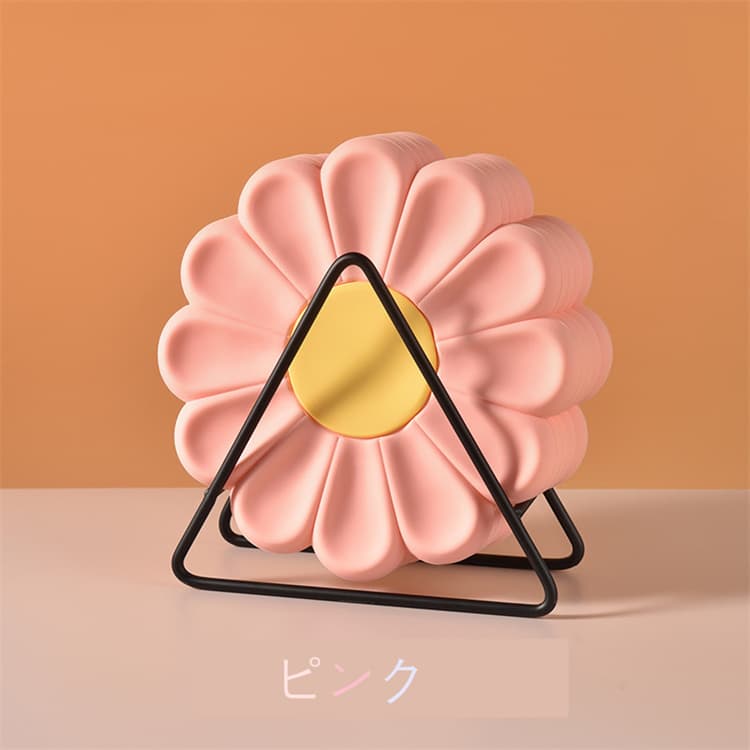 ランチョンマット 子ども用花型シリコン断熱マット 耐熱食器敷き やけど防止